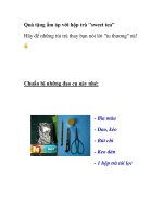 Quà tặng ấm áp với hộp trà 