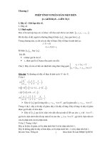 GIÁO TRÌNH TOÁN CAO CẤP C1 - CHƯƠNG 2 pdf