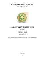 Giáo trình lý thuyết mạch - Chương 1 pdf