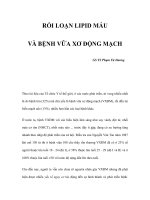 RỐI LOẠN LIPID MÁU VÀ BỆNH VỮA XƠ ĐỘNG MẠCH doc