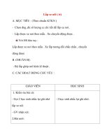 Giáo án môn Kỹ Thuật: Lắp xe nôi (tiết 2) pdf