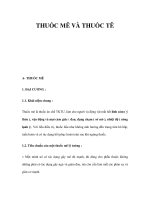 THUỐC MÊ VÀ THUỐC TÊ pps