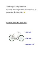 Tân trang cho xe đạp thêm xinh pptx