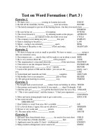 Test on Word Formation ( Part 3 ) pot