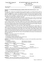 KỲ THI THỬ ĐẠI HỌC LẦN 1 Năm học 2010 - 2011 Môn: Tiếng Anh - Mã đề thi 108 doc