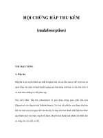 HỘI CHỨNG HẤP THU KÉM (malabsorption) doc
