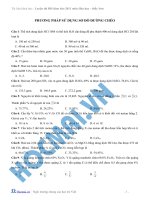 Bài tập phương pháp sử dụng sơ đồ đường chéo pps