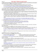 THE FIRST TERM EXAMINATION pdf