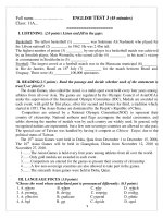 ENGLISH TEST 3 (45 minutes) pptx