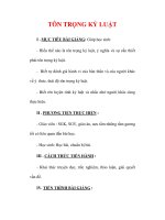 Giáo án Giáo dục công dân lớp 6 : Tên bài dạy : TÔN TRỌNG KỶ LUẬT pptx