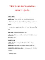 Giáo án Địa lý lớp 6 : Tên bài dạy : THỰC HÀNH. ĐỌC BẢN ĐỒ ĐỊA HÌNH TỈ LỆ LỚN. pot