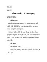 Giáo án hóa học 8_Tiết: 38 docx