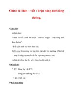 Giáo án Tiếng Việt lớp 3 : Tên bài dạy : Chính tả Nhìn – viết : Trận bóng dưới lòng đường. ppsx