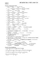 ĐỀ KIỂM TRA 1 TIẾT ANH VĂN pdf