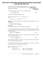 Giáo trình hướng dẫn những phương pháp trong thuyết trường toán hoàn lưu phần 1 pps