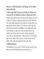 Kiểm tra USB đơn giản và dễ dàng với các phần mềm miễn phí docx