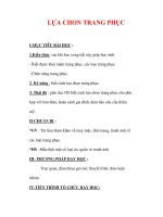 Giáo án Công nghệ lớp 6 : Tên bài dạy : LỰA CHON TRANG PHỤC ppsx