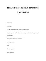 THUỐC ĐIỀU TRỊ TRUỴ TIM MẠCH VÀ CHOÁNG ppsx