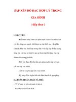 Giáo án Công nghệ lớp 6 : Tên bài dạy : SẮP XẾP ĐỒ ĐẠC HỢP LÝ TRONG GIA ĐÌNH ( tiếp theo ) pdf