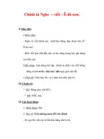 Giáo án Tiếng Việt lớp 3 : Tên bài dạy : Chính tả Nghe – viết : Ê-đi-xơn. pot