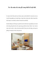 Tư vấn màu sắc sàn gỗ trong thiết kế nội thất pps