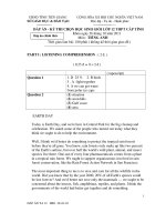 KỲ THI CHỌN HỌC SINH GIỎI LỚP 12 THPT CẤP TỈNH potx