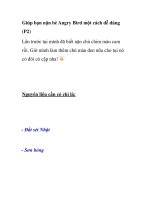 Giúp bạn nặn bé Angry Bird một cách dễ dàng (P2) potx
