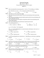 ĐỀ THI THỬ ĐẠI HỌC Môn: VẬT LÝ - LỚP A7 ppt