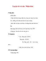 Giáo án Tiếng Việt lớp 3 :Tên bài dạy Luyện từ và câu Nhân hóa doc