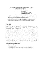 Báo cáo khoa học: 