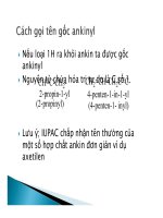 Bài giảng hóa học đại cương - Ankine part 2 pptx