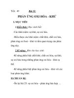 Giáo án hóa học 8_Tiết: 49 pps