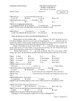 THE FIRST ENGLISH TEST SUBJECT: ENGLISH 10 doc