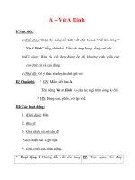 Giáo án Tiếng Việt lớp 3 : Tên bài dạy : A – Vừ A Dính. ppt