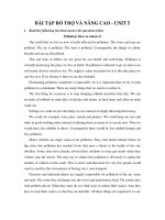 BÀI TẬP BỔ TRỢ VÀ NÂNG CAO - UNIT 5 pot