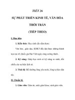 GIÁO ÁN LỊCH SỬ 7_TIẾT 26 ppt
