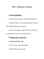 Giáo án tin học 6_ tiết 1 pdf