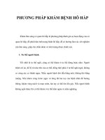PHƯƠNG PHÁP KHÁM BỆNH HÔ HẤP pdf