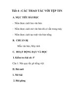 Giáo án tin học 9_ tiết 4 pptx