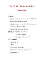 Giáo án Tiếng Việt lớp 3 : Tên bài dạy : Tập viết Bài : Ôn chữ hoa T (Tr) – Trường Sơn. docx