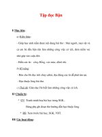 Giáo án Tiếng Việt lớp 3 : Tên bài dạy : Tập đọc Bận ppt