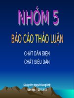 Chất bán dẫn và chất siêu dẫn