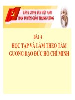 TẬP BÀI GIẢNG DÀNH CHO HỌC VIÊN LỚP BỒI DƯỠNG KẾT NẠP ĐẢNG - BÀI 4 pdf