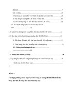 vận dụng những chuẩn mực đạo đức trong tư tưởng hồ chí minh để xây dựng đạo đức lối sống cho sinh viên hiện nay