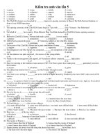 Kiểm tra anh văn lần 5 potx