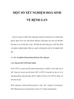 MỘT SỐ XÉT NGHIỆM HOÁ SINH VỀ BỆNH GAN docx