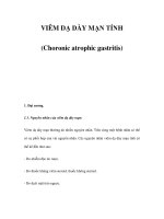 VIÊM DẠ DÀY MẠN TÍNH (Choronic atrophic gastritis) doc