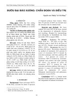 CHUẨN ĐOÁN ĐIỀU TRỊ BƯỚU ĐẠI BÀO XƯƠNG pdf