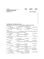 THE FIRST MID- SEMESTER TEST 2 doc