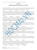 Bài tập phương pháp bảo toàn mol nguyên tố ppt
